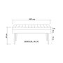 Hanah Home 723 - 1070 Conjunto Muebles Recibidor Sonomo y Verde